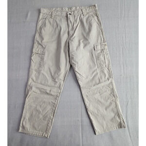 Wrangler Cargo Pants Men's 38x30 Khaki Wide Leg 70LEWNK - Six (6) Pockets